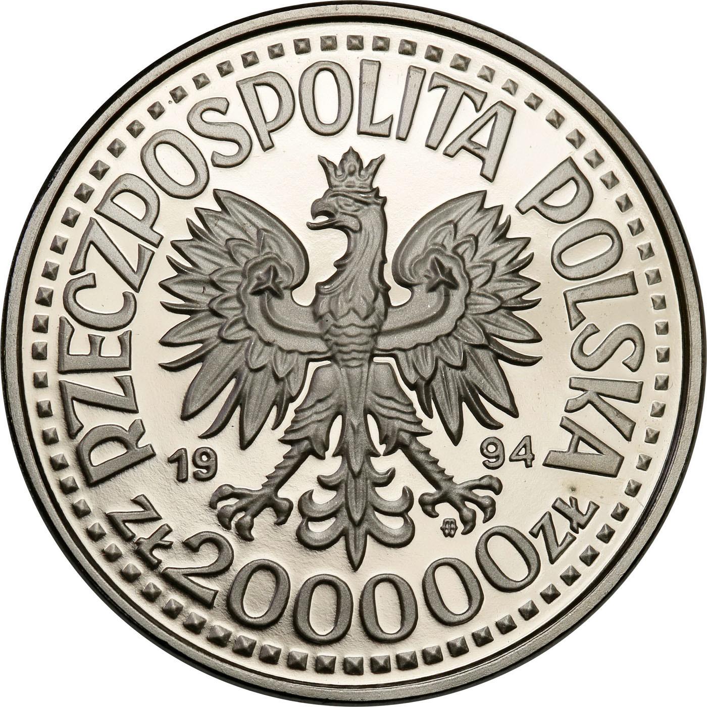 PRL. PRÓBA Nikiel 200 000 złotych 1994 – Monet Casino